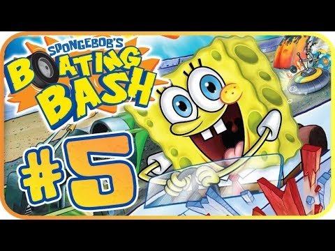 SpongeBob's Boating Bash Walkthrough Part 5 (Wii) E Lesson