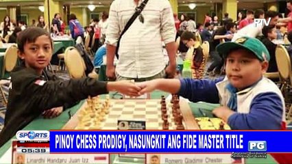 Download Video: Pinoy chess prodigy, nasungkit ang Fide Master title