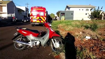 Motos batem em cruzamento do Bairro Pioneiros Catarinenses