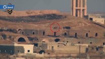 تدمير مدفع 57 مم لميليشيا أسد على محور تل مرق في ريف إدلب الجنوبي - سوريا