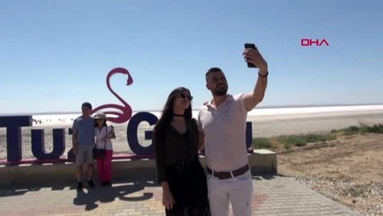 AKSARAY Tuz gölünde bayram yoğunluğu