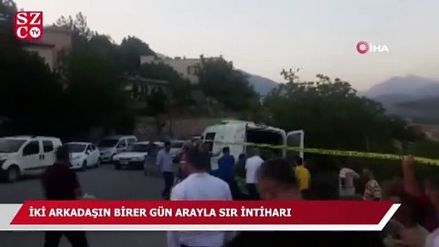 İki arkadaşın birer gün arayla sır intiharı