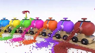 Learn Colors with Toy Street Vehicles and Toy Train - Colors Collection for Children