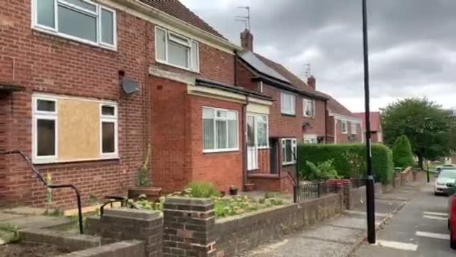Aftermath of fire in Abercorn Road Sunderland