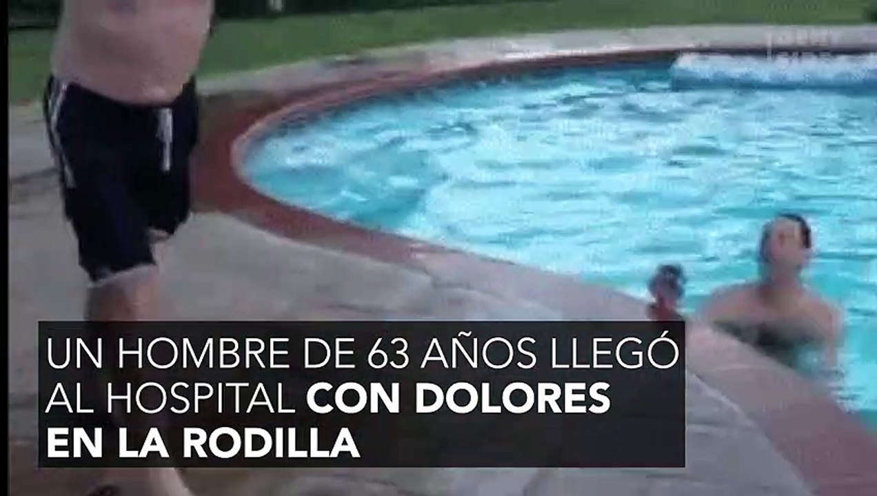 El miembro de este hombre se convierte poco a poco en un hueso