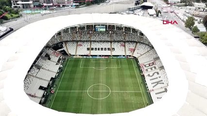 DEV MAÇ ÖNCESİ STAT ÇEVRESİNDEKİ SON DURUM HAVADAN GÖRÜNTÜLENDİ