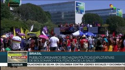 Marchan en defensa de la educación y una jubilación digna en Brasil