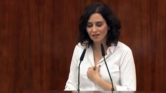 Ayuso ataca la política de pactos del PSOE: Ustedes son amigos del nacionalismo
