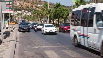 Tatilciler dönüşe geçti, 6 kilometrelik yol 1 saate çıktı