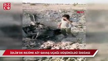 İdlib'de rejime ait savaş uçağı düşürüldü iddiası