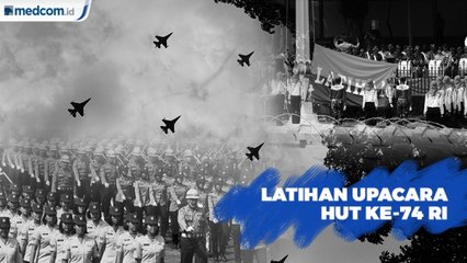 Latihan Upacara Peringatan HUT RI