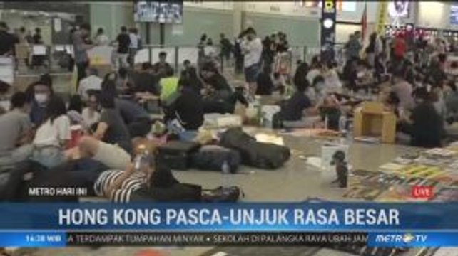 Demonstran Hong Kong Buat Prakarya Berisi Protes Terhadap Pemerintah