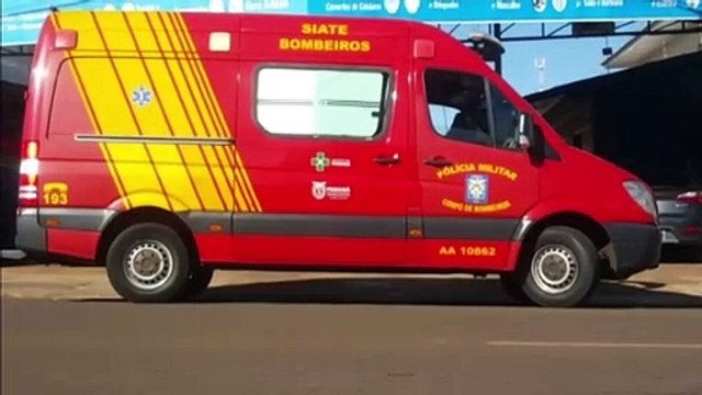 Mulher recebe atendimento do Siate na Rua Pio XII, no Bairro Neva