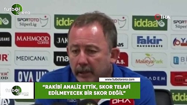Sergen Yalçın: Rakibi analiz ettik, skor telefi edilemeyecek bir skor değil