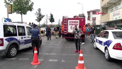 SANCAKTEPE'DE CAN PAZARININ YAŞANDIĞI KAZA KAMERADA 1'İ AĞIR 4 YARALI