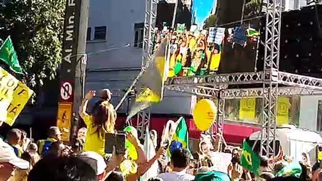 Avenida Paulista São Paulo Brasil manifestação em defesa ao ministro Moro 2019
