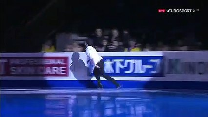 GPF18  - Commentators talk about the good 4Lz and about the choice between high BV and high GOE under new rules (ESP ITA)