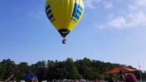 Concours samedi 4 août...Passage Surprise d'une montgolfière pour débuter notre concours!