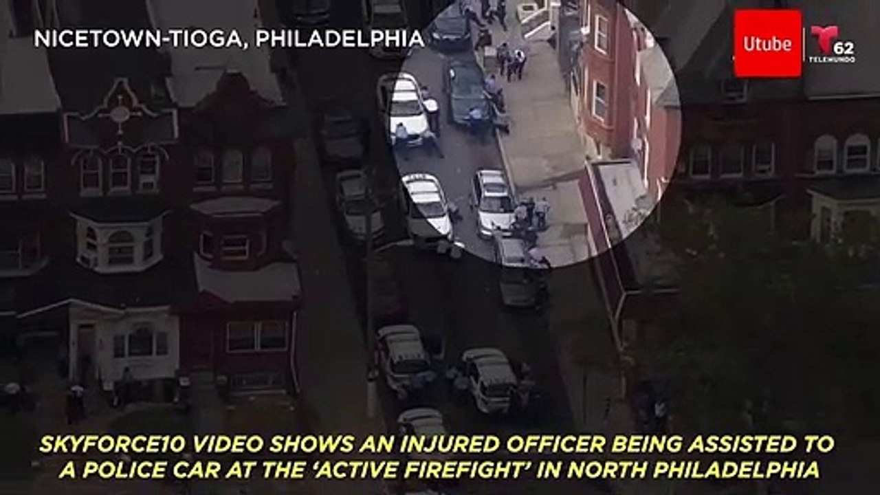 Philadelphia Officers Rush Injured Cop to Cruiser During Shooting
