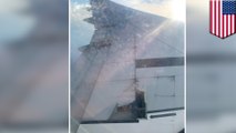 Metal wing covering falls off China Eastern Airlines after takeoff
