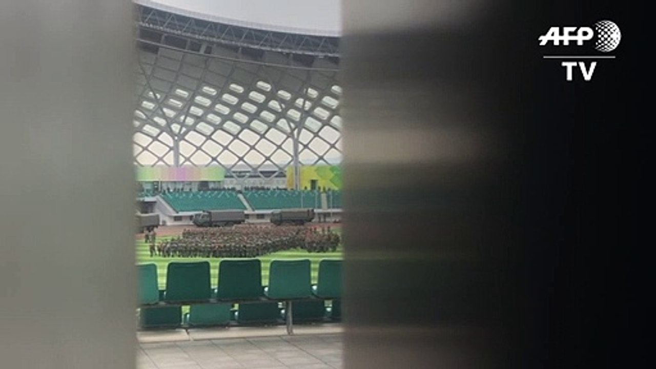 Übung chinesischer Truppen in Shenzhen an der Grenze zu Hongkong