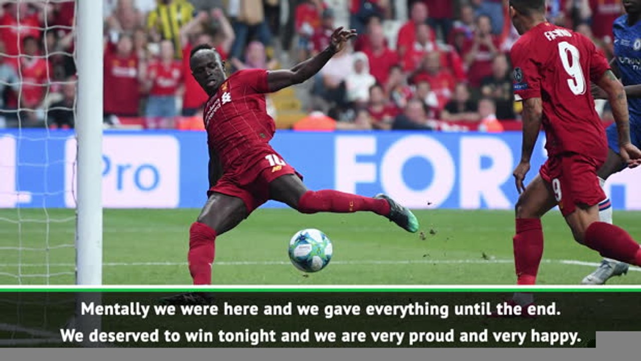 Liverpool deserved Super Cup victory - Mane
