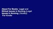 About For Books  Legal and Ethical Issues in Nursing (Legal Issues in Nursing ( Guido))  For Kindle