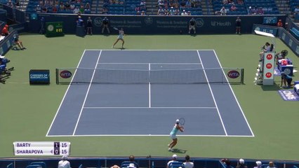 تنس: بطولة سينسيناتي: بارتي تفوز على شارابوفا 6-4، 6-1