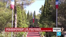 Débarquement de Provence : le président de la Guinée rend hommage aux soldats