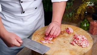 Amazing Knife Skills - Cutting Eggplant l Eggplant recipes by Masterchef