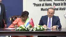 Dışişleri Bakanı Mevlüt Çavuşoğlu, Sierra Leone Dışişleri Bakanı ile ortak basın toplantısı...