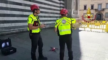 Orvieto (TR) - Verifica statica delle torri del Duomo (16.08.19)