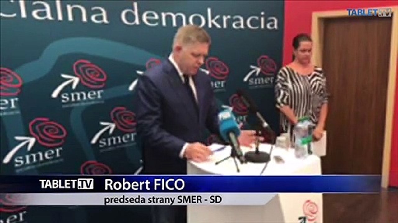 ZÁZNAM: Reakcia predsedu strany Smer-SD Roberta Fica
