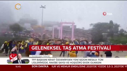 Hindistan’da taş atma festivali