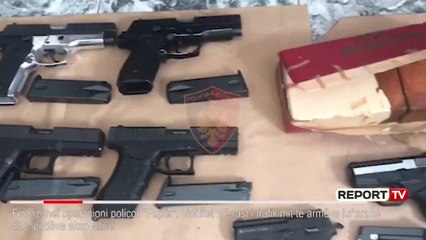 Report TV - Trafikonte pistoleta, fishekë dhe tritol nga Serbia, burg për kosovarin
