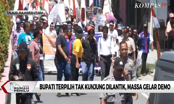 Bupati Kepulauan Talaud Terpilih Tak Kunjung Dilantik, Massa Gelar Demo