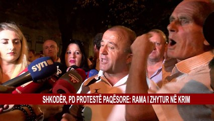 SHKODËR, PD PROTESTË PAQËSORE: RAMA I ZHYTUR NË KRIM
