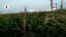 Rusya'da martı sürüsüne çarpan uçak acil iniş yaptı