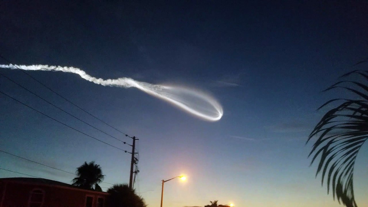 Rocket Launch Amazes Surprised Onlooker