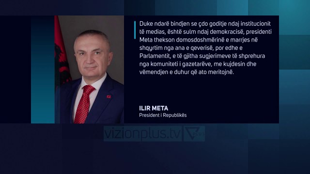 Meta: Çdo goditje ndaj medias, është sulm ndaj demokracisë - News, Lajme - Vizion Plus