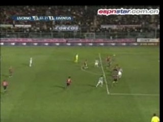But (3-0) David Trézéguet Livourne-Juventus 01-2008