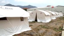 Deprem bölgesinde çadırda yaşam devam ediyor
