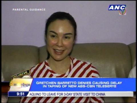 Gretchen Barretto denies causing delay in new teleserye taping