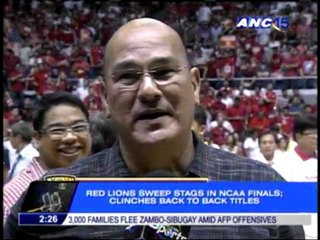 Lions sweep Stags in NCAA Finals