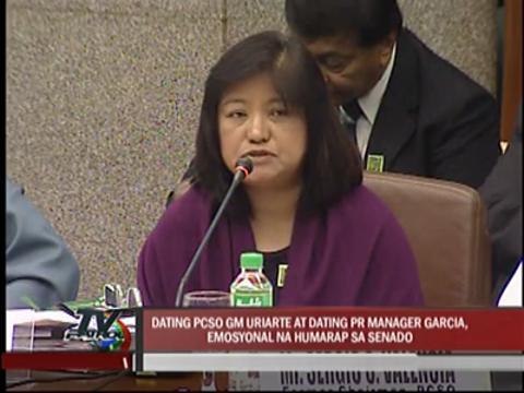 Ex-PCSO officials emotional during Senate hearing