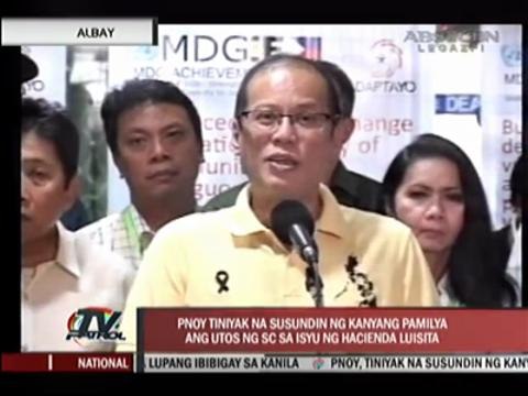 PNoy assures compliance with SC decision on Luisita