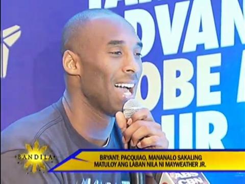 Kobe Bryant reveals bet in Pacquiao-Mayweather fight