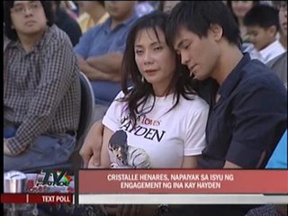 Vicki son apologizes for threatening Hayden