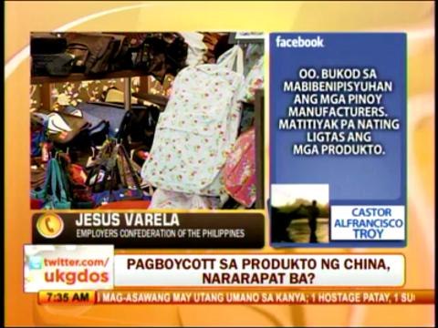 Punto por Punto: Boycott of China products