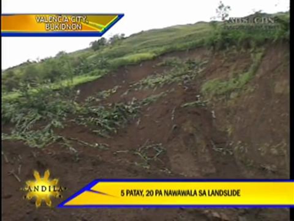 5 dead, 20 missing in Bukidnon landslide